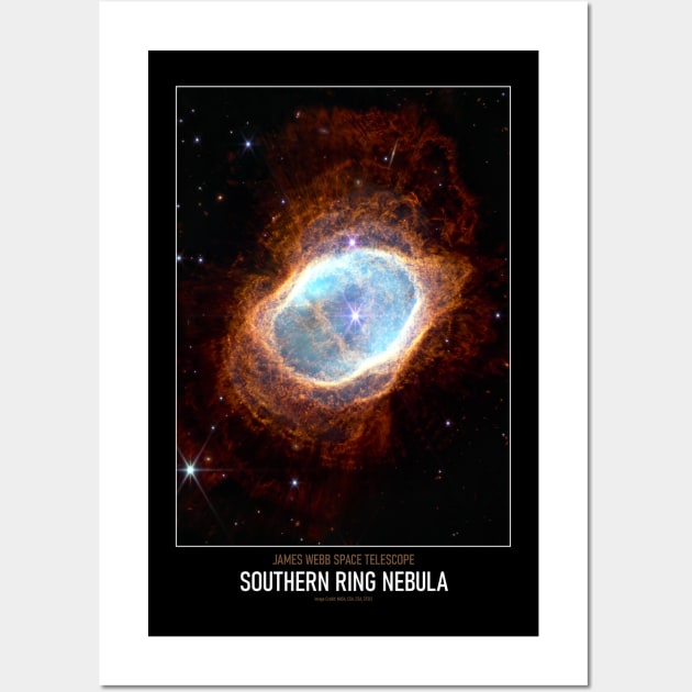 High Resolution Astronomy Southern Ring Nebula NGC 3132 Wall Art by tiokvadrat